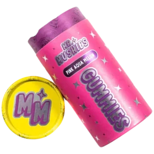 Mr Mushies Pink Aqua Melon Gummies